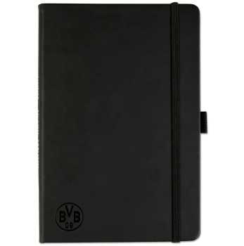 Borussia Dortmund - Notizbuch schwarz Logo